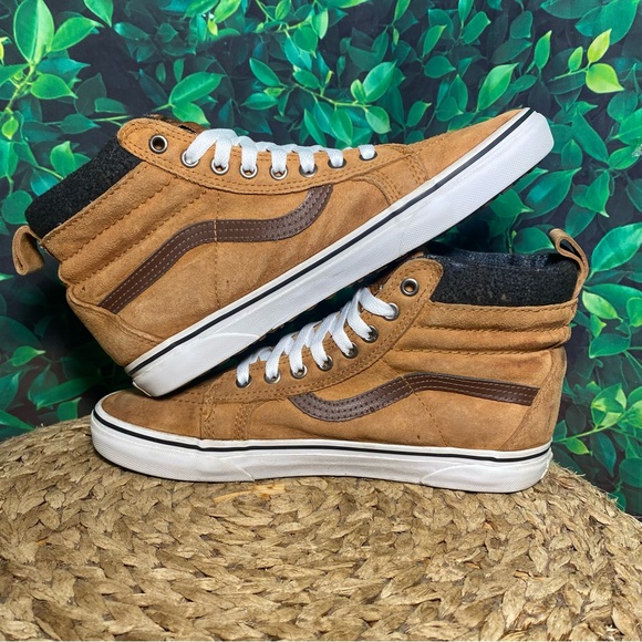 Vans sk8 hi mte scotchguard brown camel tan suede - Picture 5 of 7